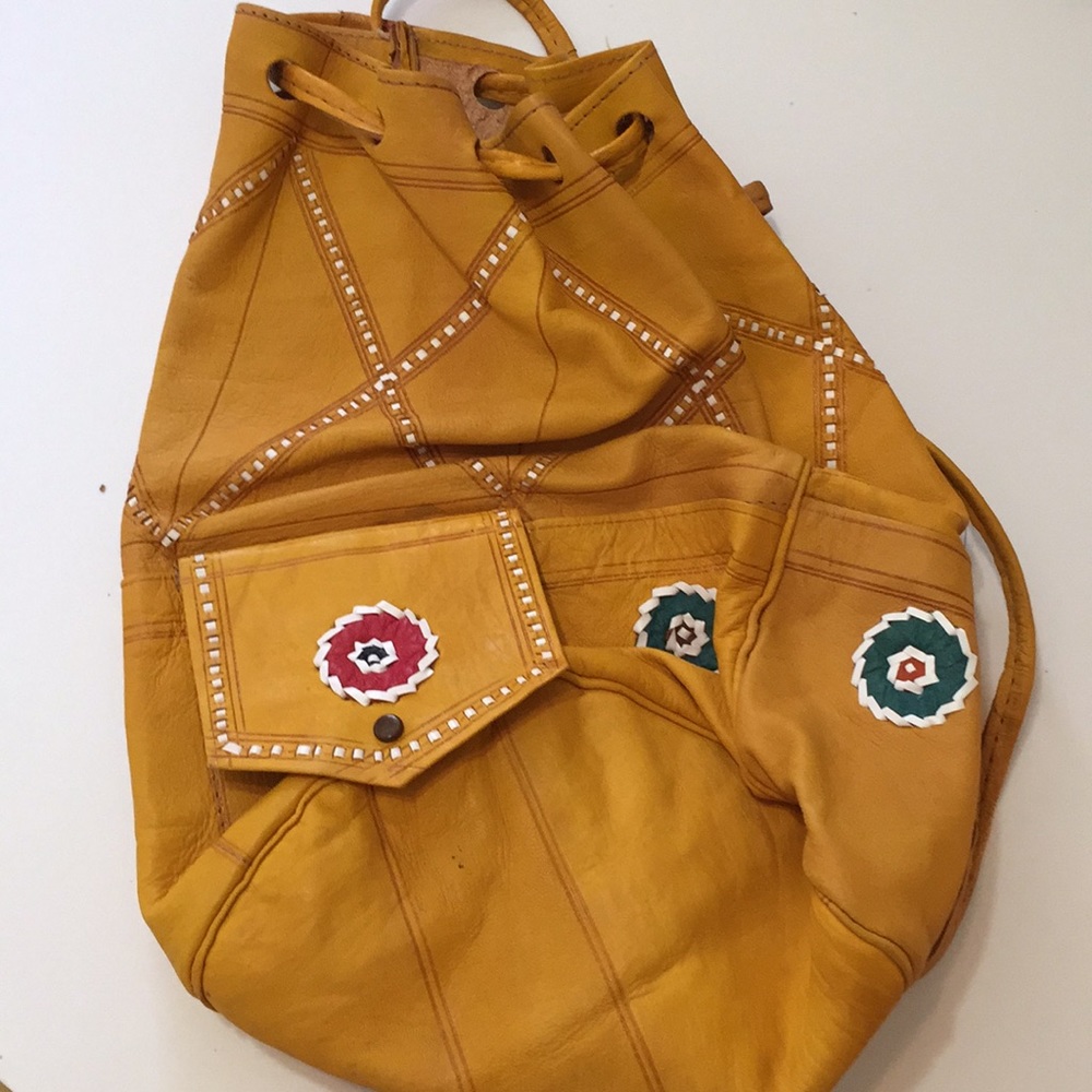 Rawhide Leather Backpack - image 1